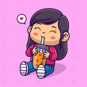 cute girl drink boba milk tea cartoon vector icon crc1ccd9456 size1.83mb - title:Home - اورچین فایل - format: - sku: - keywords: p_id:18