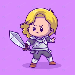 cute girl knight with sword cartoon vector icon i crcc4f4e0c7 size1.87mb - title:Home - اورچین فایل - format: - sku: - keywords: p_id:18