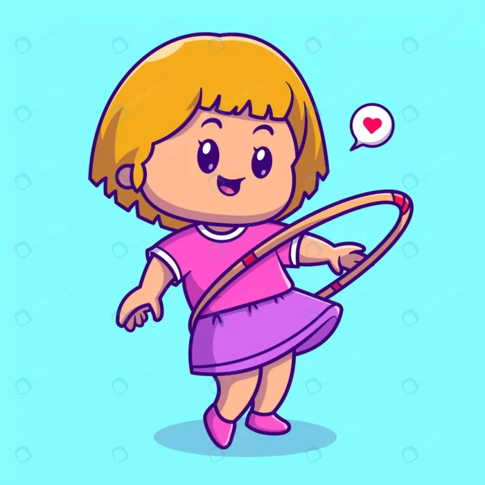 cute girl playing hula hoop cartoon vector icon i crcf4f238ac size1.93mb - title:کاراکتر دختر در حال بازی با هولا هوپ - اورچین فایل - format:EPS - وکتور - sku:crcf4f238ac - keywords: p_id:61820
