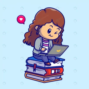 cute girl playing laptop book cartoon vector icon crcb2a79183 size2.04mb - title:Home - اورچین فایل - format: - sku: - keywords: p_id:18