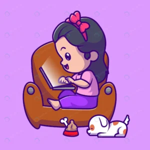 cute girl playing laptop with puppy dog cartoon v crc06fc9ce2 size2.14mb - title:Home - اورچین فایل - format: - sku: - keywords: p_id:18