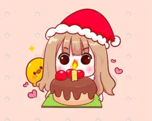 cute girl santa claus costume hold cake illustrat crce0156576 size2.79mb - title:Home - اورچین فایل - format: - sku: - keywords: p_id:18