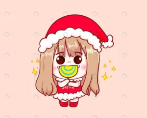 cute girl santa claus costume lollipop illustrati crcf1875c25 size2.3mb - title:Home - اورچین فایل - format: - sku: - keywords: p_id:18