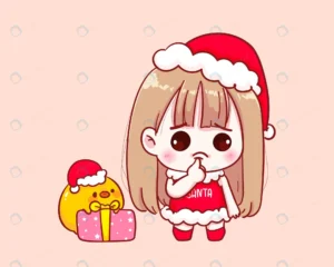 cute girl santa claus costume thinking illustrati crc5d806f40 size2.32mb - title:Home - اورچین فایل - format: - sku: - keywords: p_id:18