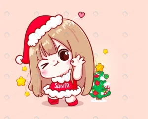 cute girl santa claus happy merry christmas illus crc41de8c35 size3.09mb - title:Home - اورچین فایل - format: - sku: - keywords: p_id:18