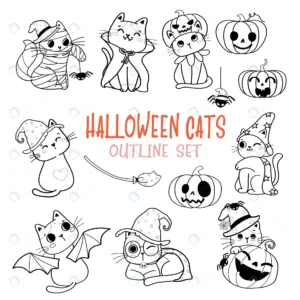 cute halloween cat cartoon outline doodle set vec crc62560d96 size4.37mb 1 - title:Home - اورچین فایل - format: - sku: - keywords: p_id:18