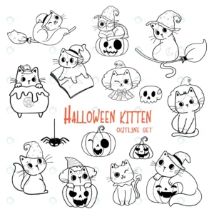 cute halloween cat cartoon outline doodle set vec crc8e95bfa6 size5.24mb 1 - title:Home - اورچین فایل - format: - sku: - keywords: p_id:18