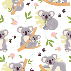 cute koalas seamless background with kids mini bea rnd581 frp28582409 1 - title:Home - اورچین فایل - format: - sku: - keywords: p_id:18