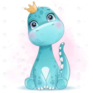 cute little dinosaur portrait with watercolor eff crc15114270 size4.30mb - title:Home - اورچین فایل - format: - sku: - keywords: p_id:18