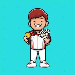 cute man winning champion cartoon vector icon ill crc593b2151 size1.04mb - title:Home - اورچین فایل - format: - sku: - keywords: p_id:18