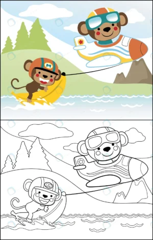 cute monkeys cartoon playing banana boat crc7b61e9cf size1.47mb - title:Home - اورچین فایل - format: - sku: - keywords: p_id:18