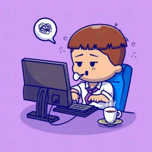 cute people tired working computer cartoon vector crc85211258 size1.35mb - title:Home - اورچین فایل - format: - sku: - keywords: p_id:18