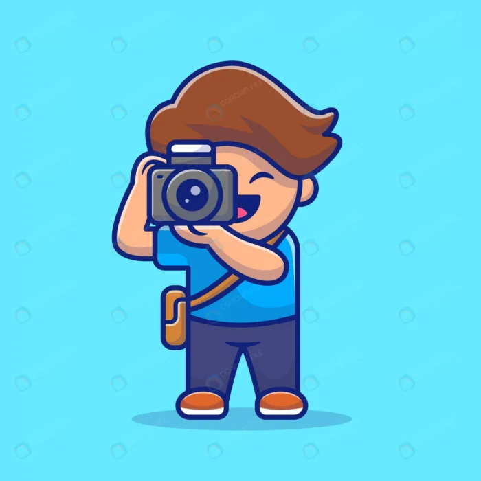cute photographer cartoon illustration people pro crcb86c3d6e size0.54mb - title:وکتور کاراکتر پسر عکاس - اورچین فایل - format:EPS - وکتور - sku:crcb86c3d6e - keywords: p_id:61904