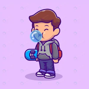 cute skater boy blowing candy bubble cartoon crc0af12cae size0.65mb - title:Home - اورچین فایل - format: - sku: - keywords: p_id:18