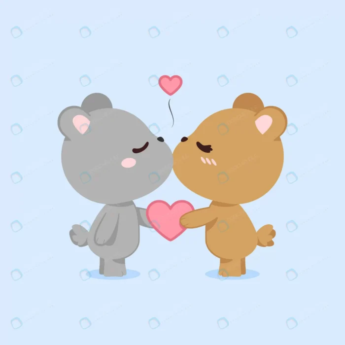 cute valentine s day bears couple crc22853d9e size363.68kb - title:طرح ویژه روز ولنتاین با کاراکتر خرس - اورچین فایل - format:EPS - وکتور - sku:crc22853d9e - keywords: p_id:32946