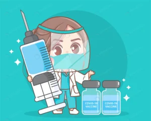 cute woman doctor holding syringe vaccine covid 1 crcb62a1154 size2.44mb - title:Home - اورچین فایل - format: - sku: - keywords: p_id:18