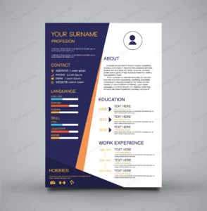 cv curriculum vitae template dark blue crcdee8f687 size6.61mb - title:Home - اورچین فایل - format: - sku: - keywords: p_id:18