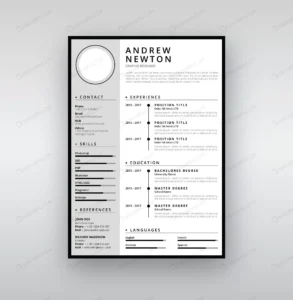 cv resume clean design template with timeline crc86dd3792 size3.35mb - title:Home - اورچین فایل - format: - sku: - keywords: p_id:18