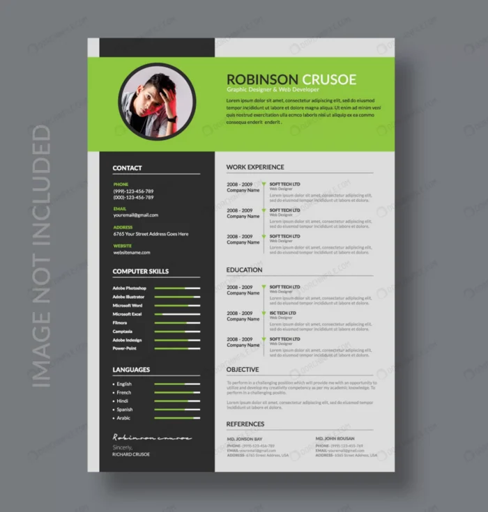 cv resume template 3 crcadfe8d95 size5.59mb - title:رزومه کاری سفید و مشکی - اورچین فایل - format:EPS - وکتور - sku:crcadfe8d95 - keywords:رزومه کاری سفید و مشکی p_id:101629
