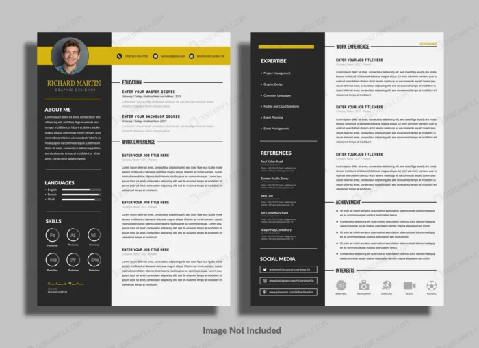 cv resume template 6 crc544f25ad size6.98mb - title:رزومه کاری به رنگ سفید و مشکی - اورچین فایل - format:EPS - وکتور - sku:crc544f25ad - keywords:رزومه کاری به رنگ سفید و مشکی p_id:101635