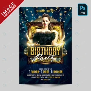 dark blue birthday party flyer rnd984 frp5520394 - title:Home - اورچین فایل - format: - sku: - keywords: p_id:18