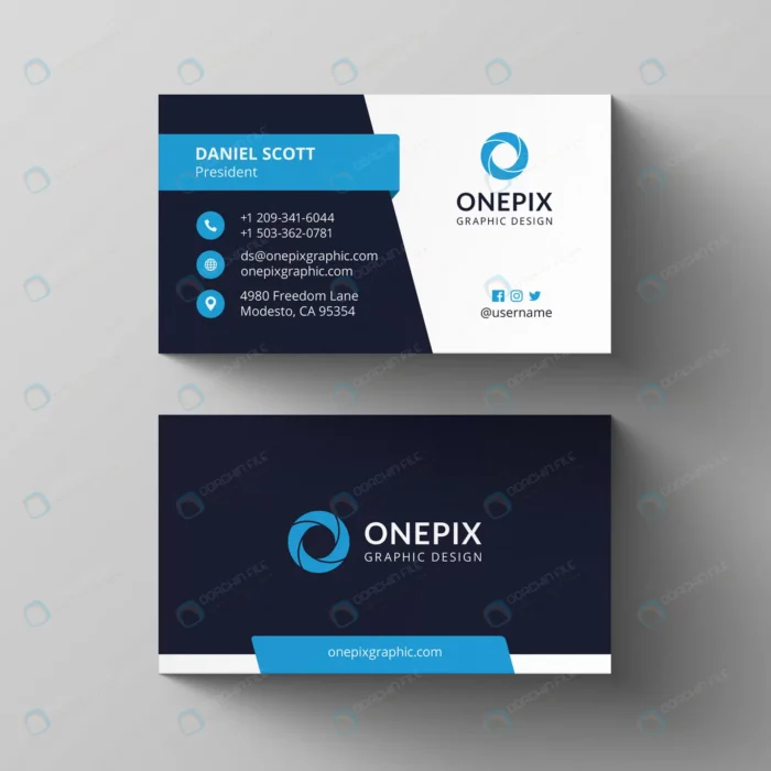 dark blue business card template crc95aed4e5 size2.54mb - title:تمپلیت کارت ویزیت ساده و لایه باز - اورچین فایل - format:PSD - فتوشاپ - sku:crc95aed4e5 - keywords: p_id:60361