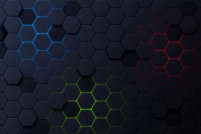 dark hexagonal background with gradient color crcbdc398b1 size35.04mb - title:پس زمینه 6 ضلعی مشکی - اورچین فایل - format:EPS - وکتور - sku:crcbdc398b1 - keywords: p_id:98377