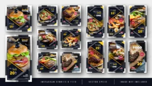 dark instagram food bundle kit template crc8785e4d7 size17.21mb - title:Home - اورچین فایل - format: - sku: - keywords: p_id:18