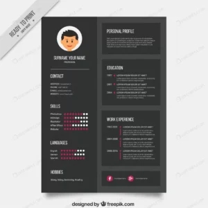 dark resume template crc6a9663a5 size1.68mb - title:Home - اورچین فایل - format: - sku: - keywords: p_id:18