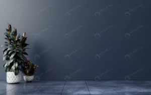 dark wall empty room with plants floor 3d renderi crcf1b5723c size3.77mb 4000x2500 - title:Home - اورچین فایل - format: - sku: - keywords: p_id:18