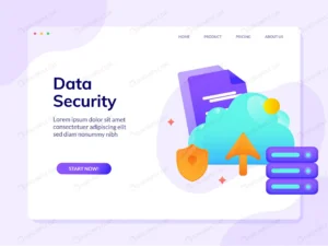 data security website landing page vector design crc81b7c28d size0.96mb - title:Home - اورچین فایل - format: - sku: - keywords: p_id:18