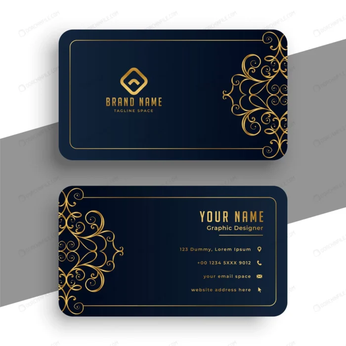 decorative premium black gold business card crcc3b5658f size1.22mb - title:قالب کارت ویزیت تجاری - اورچین فایل - format:EPS - وکتور - sku:crcc3b5658f - keywords: p_id:98379