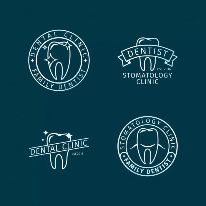dental clinic line logo templates crc292bf3d3 size1.59mb - title:مجموعه وکتور لوگوی دندان - اورچین فایل - format:EPS - وکتور - sku:crc292bf3d3 - keywords: p_id:92041
