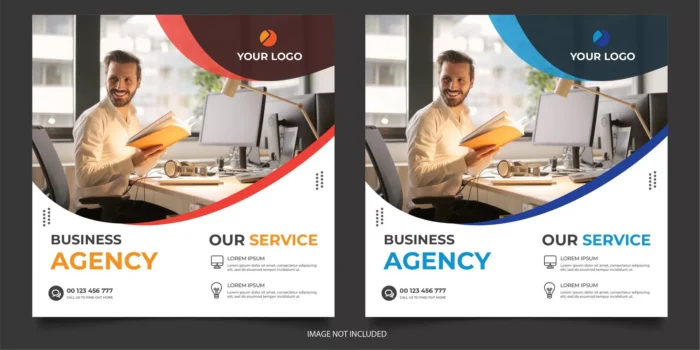 digital agency social media post template - title:دانلود قالب پست اینستاگرام دیجیتال مارکتینگ با فرمت وکتور - اورچین فایل - format:EPS - وکتور - sku:7195 - keywords: p_id:32405