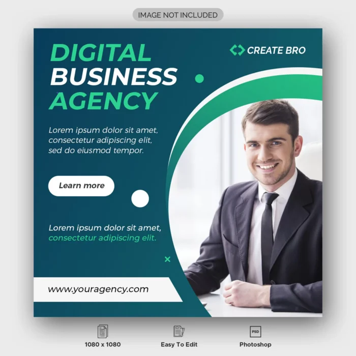 digital business agency banner template crcf0fc1905 size1.61mb - title:دانلود قالب لایه باز پست اینستاگرام با موضوع دیجیتال مارکتینگ - اورچین فایل - format:PSD - فتوشاپ - sku:crcf0fc1905 - keywords: p_id:34166