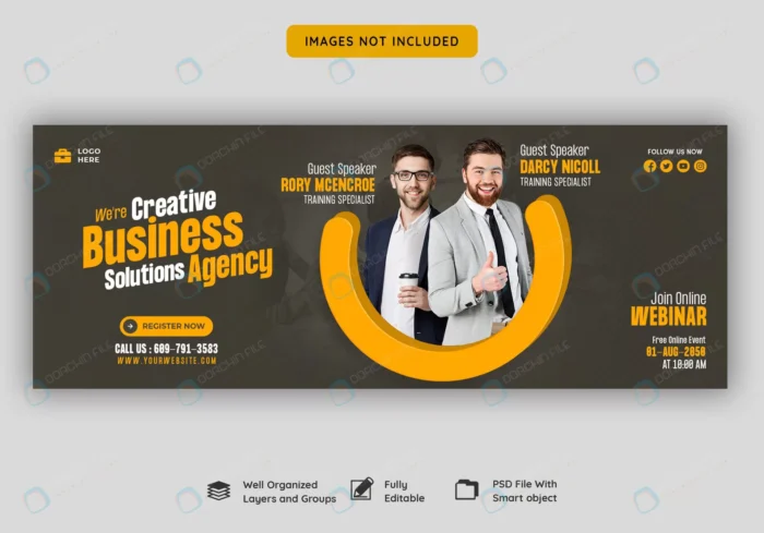 digital marketing live webinar corporate facebook crc89174855 size7.88mb - title:قالب بنر وبینار دیجیتال مارکتینگ - اورچین فایل - format:PSD - فتوشاپ - sku:crc89174855 - keywords: p_id:89231