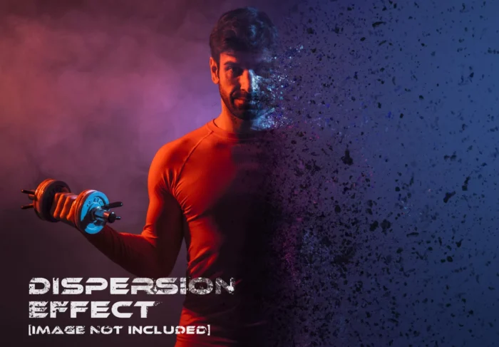dispersion photo effect mockup crc79bea5c6 size24.71mb - title:تمپلیت اکشن لایه باز با افکت پراکندگی ذرات - اورچین فایل - format:PSD - فتوشاپ - sku:crc79bea5c6 - keywords: p_id:37149