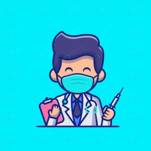 doctor with injection clipboard cartoon icon illu crc80b43561 size0.61mb - title:Home - اورچین فایل - format: - sku: - keywords: p_id:18