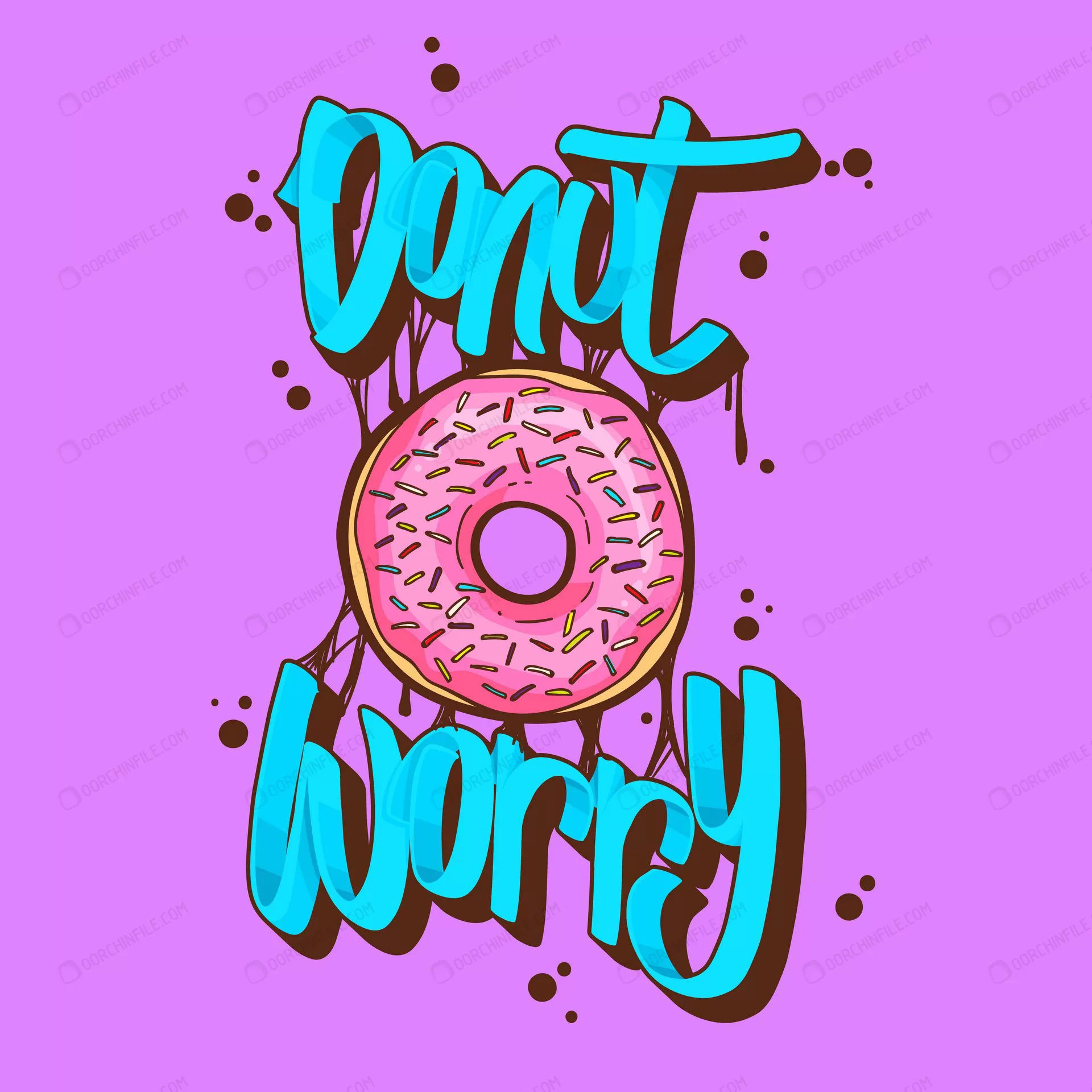 donut worry donuts t shirt quotes vector illustra crc98224ddb size1.25mb - title:Home Main - اورچین فایل - format: - sku: - keywords: p_id:18