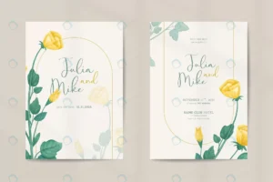 double side modern wedding invitation template wit rnd611 frp26479403 - title:Home - اورچین فایل - format: - sku: - keywords: p_id:18