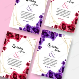 double side wedding invitation card mockup crc02fe5768 size6.18mb - title:Home Main - اورچین فایل - format: - sku: - keywords: p_id:18