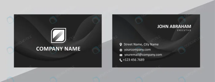 dynamic natural black business card template crcd44950a7 size1.25mb - title:وکتور کارت ویزیت مشکی پویا - اورچین فایل - format:EPS - وکتور - sku:crcd44950a7 - keywords: p_id:56044