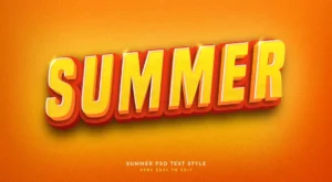 editable 3d text style effect psd with summer shiny 2 - title:Home - اورچین فایل - format: - sku: - keywords: p_id:18