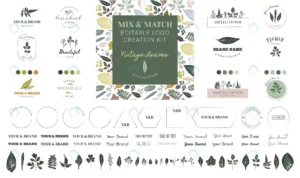 editable logo creation kit vintage leaves collecti rnd782 frp4629034 - title:Home - اورچین فایل - format: - sku: - keywords: p_id:18