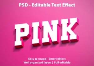 editable text effect pink - title:Home - اورچین فایل - format: - sku: - keywords: p_id:18