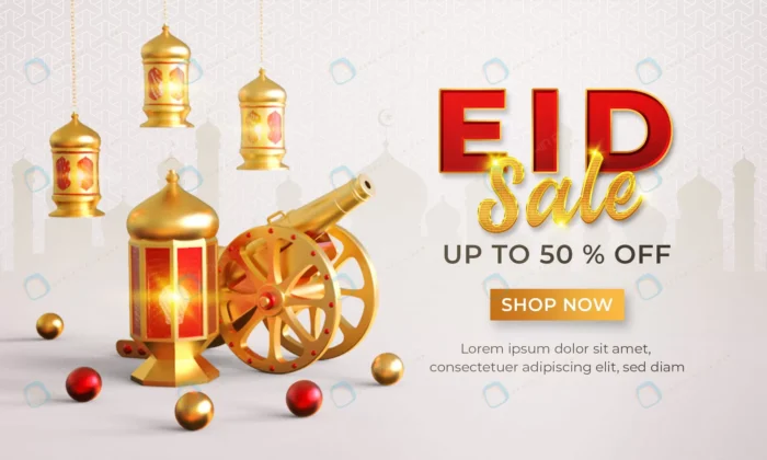 eid sale banner template 2 crcd71ce687 size27.48mb 1 - title:فایل لایه باز بنر سه بعدی تخفیف به مناسبت عید فطر - اورچین فایل - format:PSD - فتوشاپ - sku:crcd71ce687 - keywords: p_id:51093