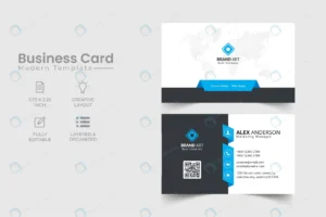 elegant business card blue white business card rnd741 frp24028192 - title:Home - اورچین فایل - format: - sku: - keywords: p_id:18