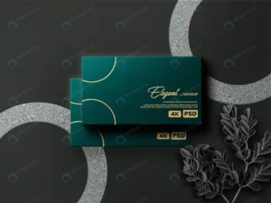 elegant business card mockup top view with letter crcaf527856 size112.60mb - title:Home - اورچین فایل - format: - sku: - keywords: p_id:18