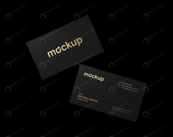 elegant business card mockup with gold foil crca819aa4a size22.15mb - title:قالب کارت ویزیت لایه باز شرکتی - اورچین فایل - format:PSD - فتوشاپ - sku:crca819aa4a - keywords: p_id:79479