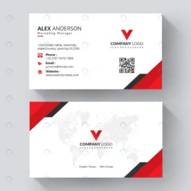 elegant business card red white business card rnd771 frp21758907 - title:Home Main - اورچین فایل - format: - sku: - keywords: p_id:18